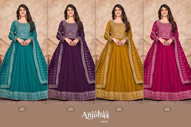 Anjubaa Vol 21 Heavy Anarkali Wedding Salwar Suit